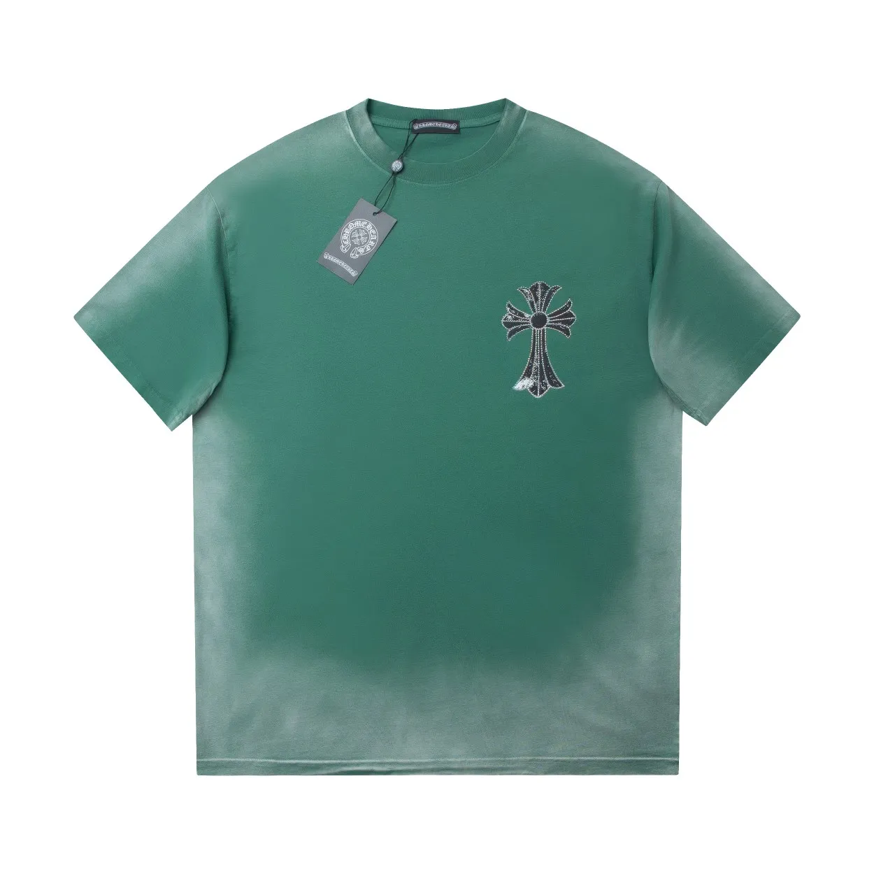 🅿️230 High quality ✨Cro❤✨🆕Classic logo letter pattern short sleeves. Official website synchronization, pure cotton fabric at the counter! Comfortable against the skin, durable and easy to wear, classic and simple logo design, meticulous original craftsmanship, customized 290G same vat dyed fabric, very comfortable to the touch, latest brick cabinet synchronization, OS off-shoulder version, fashionable and personalized, super versatile and good-looking, very suitable for both men and women, a must-have style, tag, collar label, washed wheat, three labels complete, black, green, blue, 3️⃣colors S M L XL